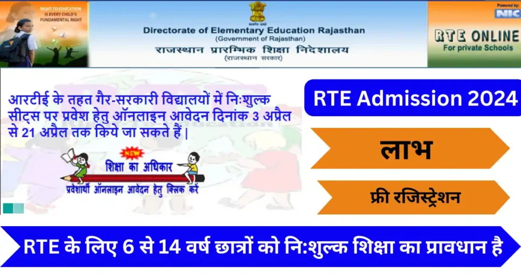 Rajasthan RTE Admission Online